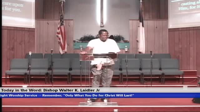 20200401, Wed 7PM, Coronavirus - Be Anxious For Nothing, James 4:7, Bishop Walter K. Laidler Jr