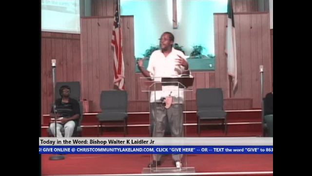 200927 SUN, What Did The Lord Actually Say, Genesis 1:26-30,  Bishop Walter K. Laidler Jr