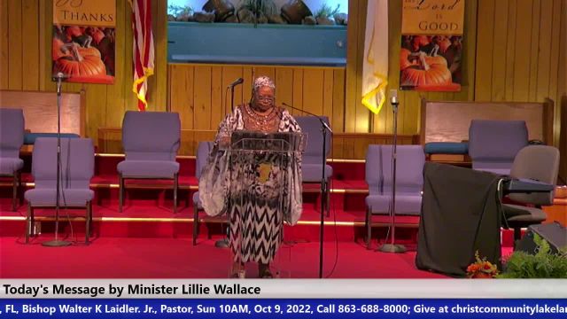 20221009 Sun HOP, Part 2 The Power of a Praying Woman, Minister Lillie Wallace