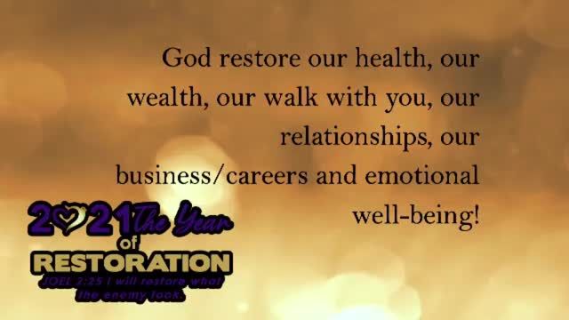 iLead Sermon: The Year of Restoration