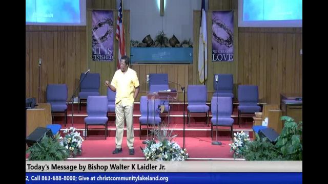 20220413 Wed (Sermon), The Church - God Test's The Heart, Psalm 78 verse 70, Bishop Walter K. Laidler Jr