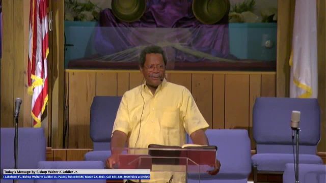 20230322 Wed, John 3 ''Born all Over Again'' 8 Meditations  Leading to Salvation, Bishop Walter K Laidler Jr