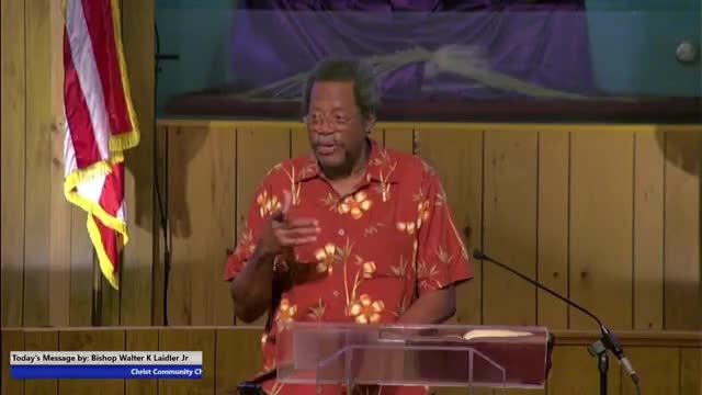 20230412 Wed Sermon, Apostles Part 6 ''God's Gift Make Me an Elder, Overseer and Pastor,'' Bishop Laidler, Lakeland FL